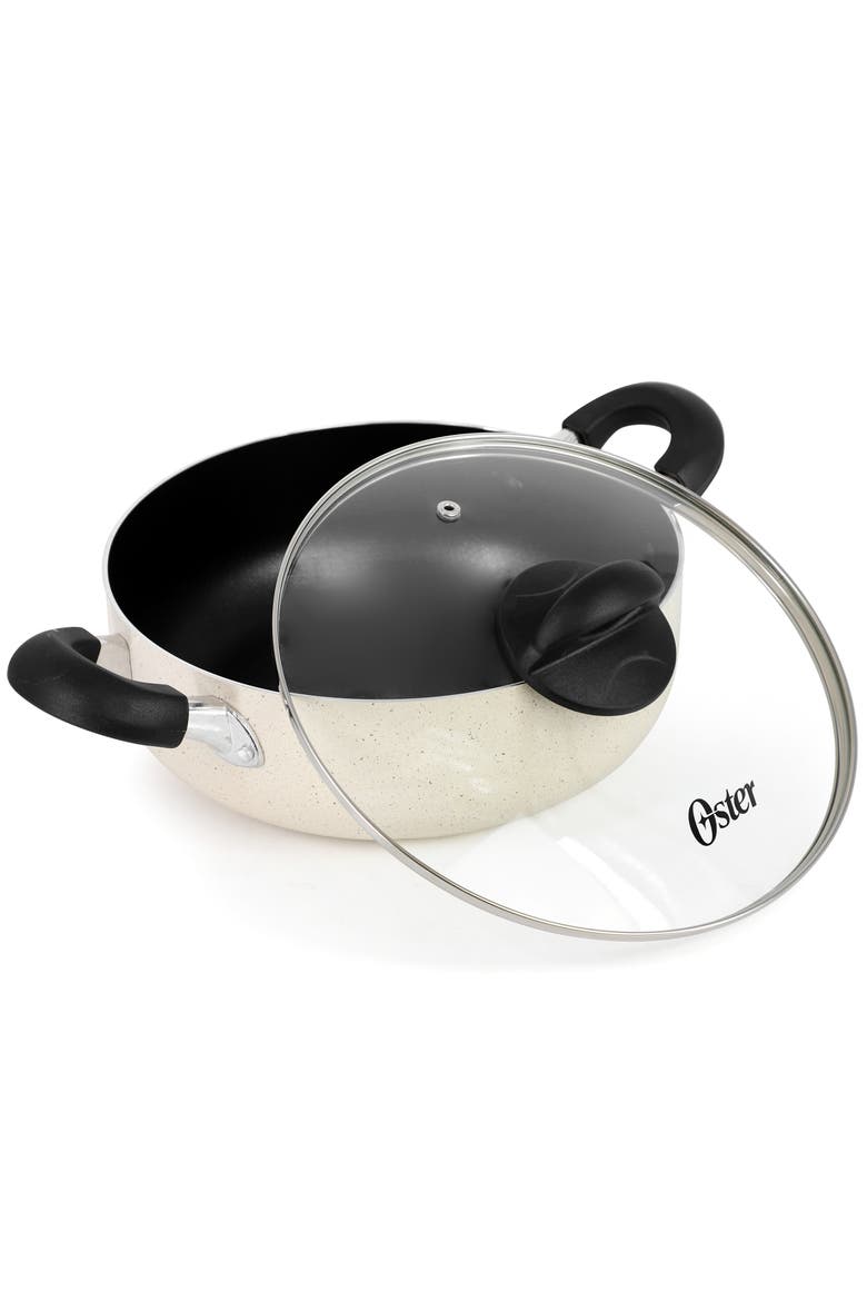 Clairborne 3.6 Quart Nonstick Aluminum Caldero with Lid, Alternate, color, Black