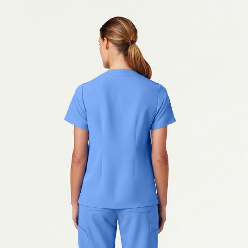 Jaanuu 3-pocket Classic Notched V-neck Scrub Top