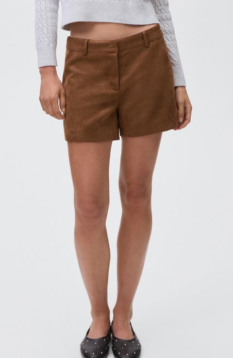Faux Suede Shorts