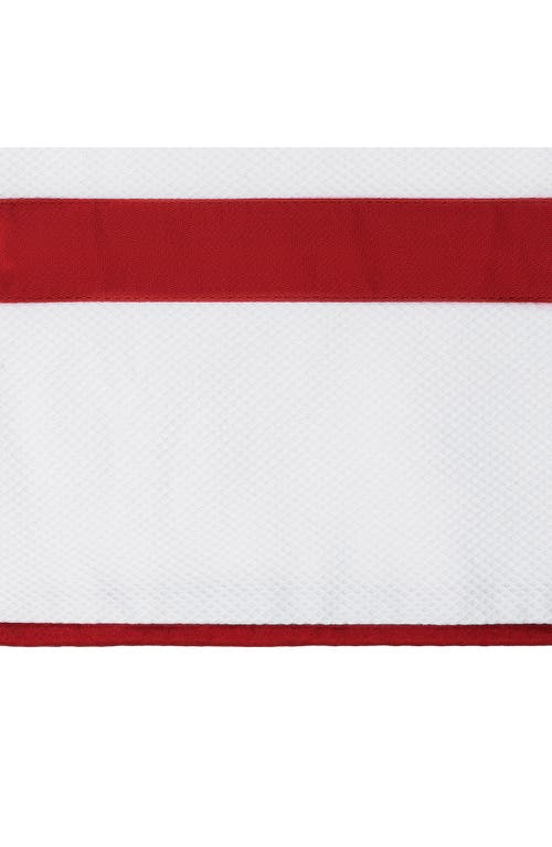 Matouk Louise Piqué Boudoir Pillow Sham In Red