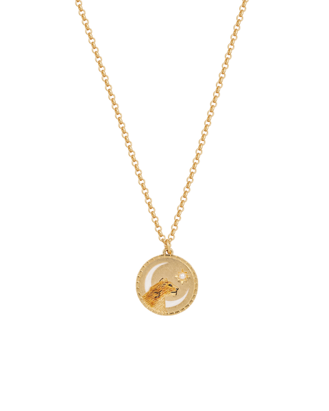 Lioness Spirit Guide Gold Chain Necklace