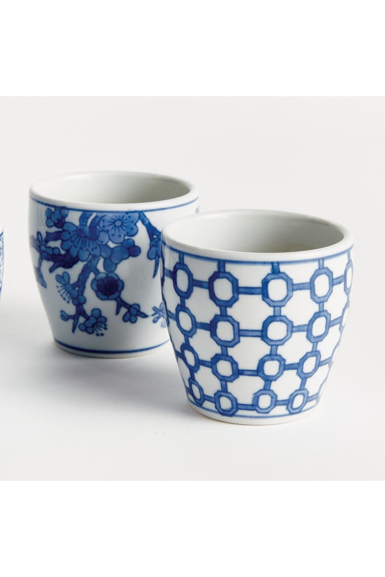 Barclay Butera Dynasty Decorative Mini Flower Pots,  Set of 6, Alternate, color, Blue