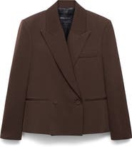 MANGO Selection Double Breasted Suit Blazer
