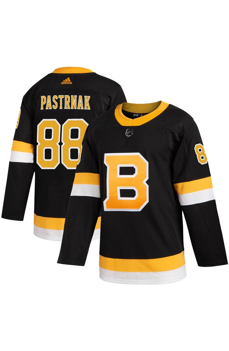 adidas Men's adidas David Pastrnak Black Boston Bruins Alternate Authentic Player Jersey, Main, color, 