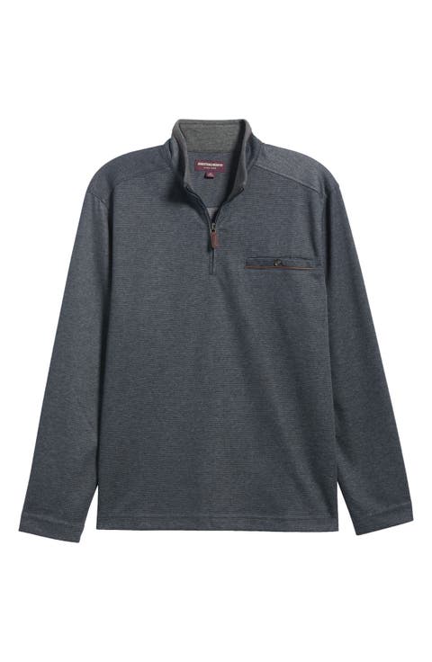 Merritt Piqué Quarter Zip Pullover