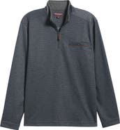 Johnston & Murphy Merritt Piqué Quarter Zip Pullover
