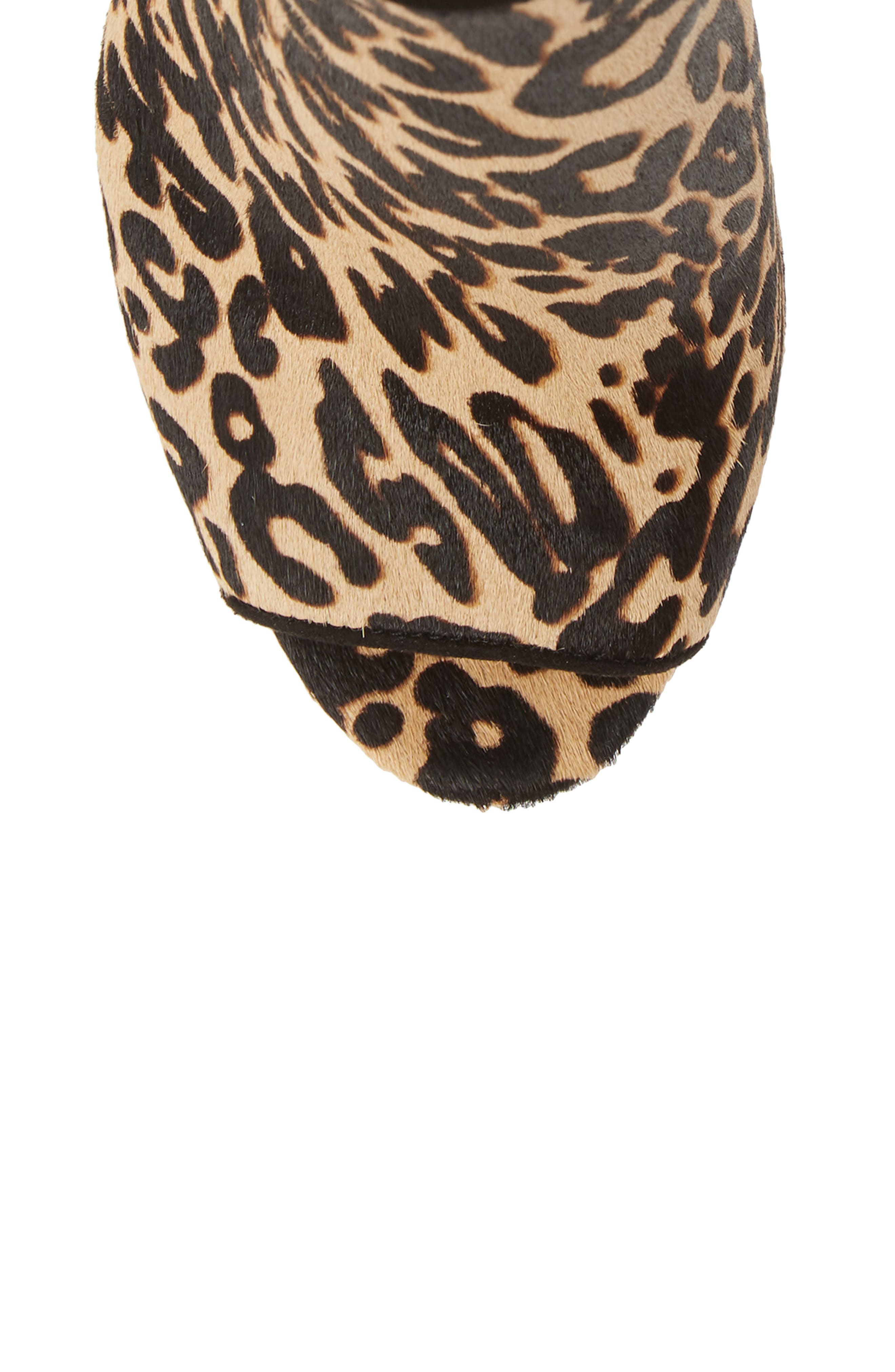 Ilsabelle Open Toe Bootie, Alternate, color, LEOPARD PRINT