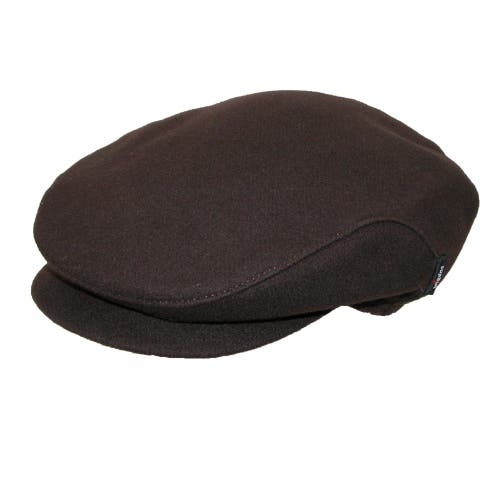 Wigens Christor (carl) Wool Ivy Cap With Earflaps In Brown