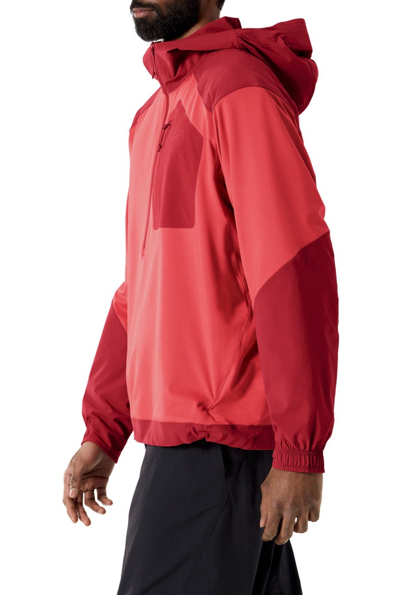 Konseal SL Quarter Zip Hoodie, Alternate, color, STONE RED/ DARK STONE RED