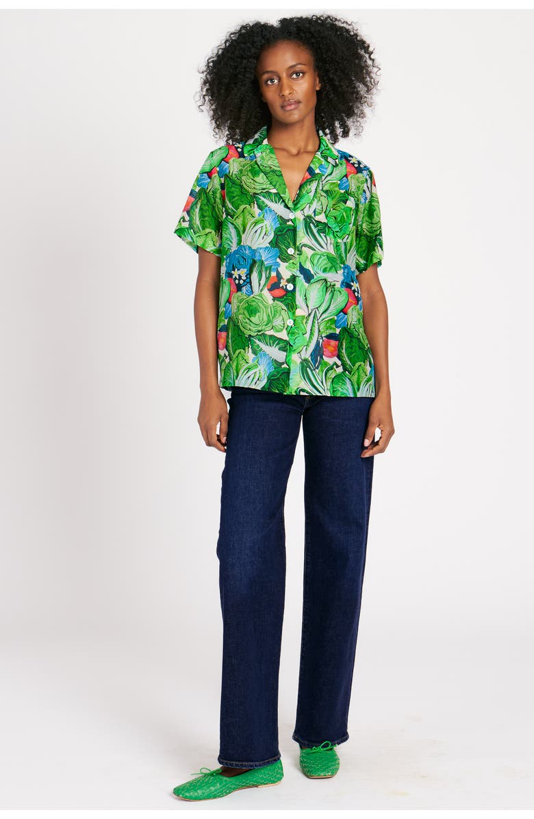 RACHEL ANTONOFF James Shirt, Alternate, color, Radicchio & Citrus