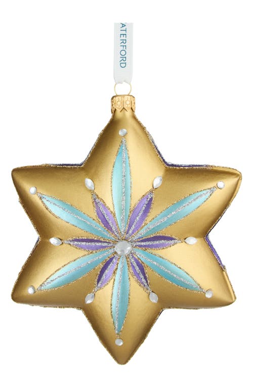 Waterford Holiday Heirlooms Star Glass Ornament In Gold