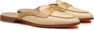 Santoni Women's Leather and Fabric Mule