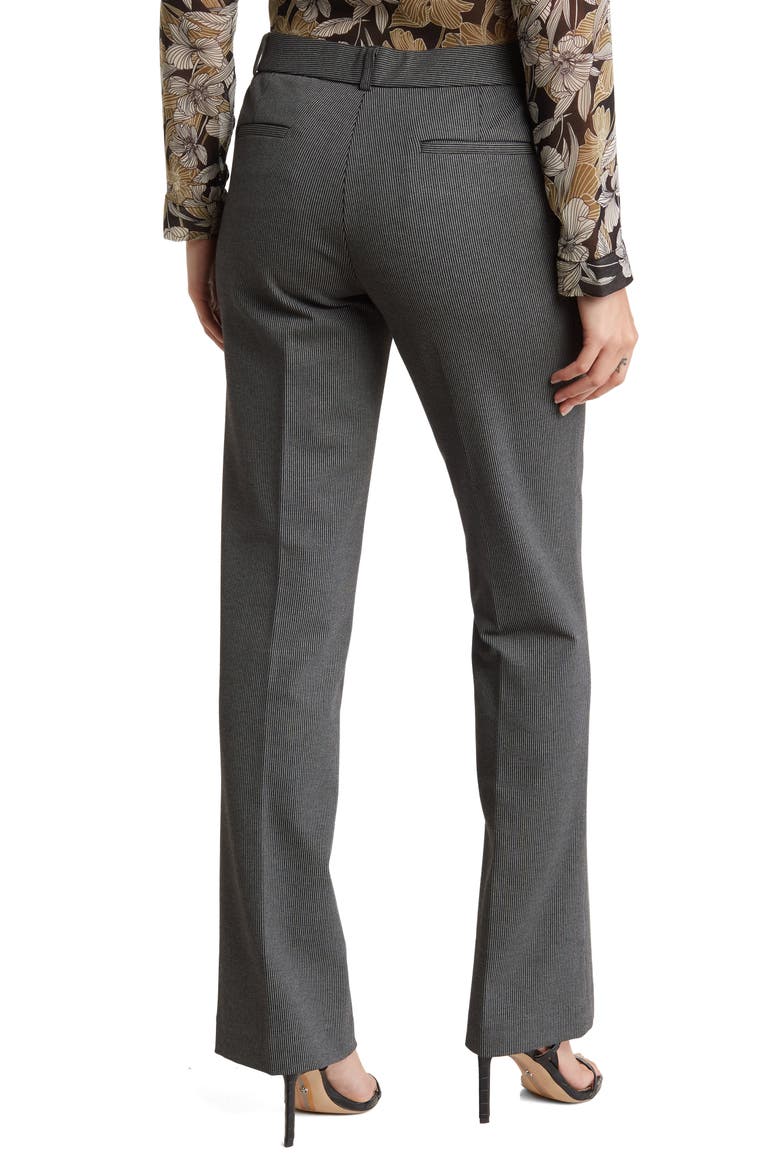 Ari Ponte Stripe Wide Leg Pants, Alternate, color, BLACK