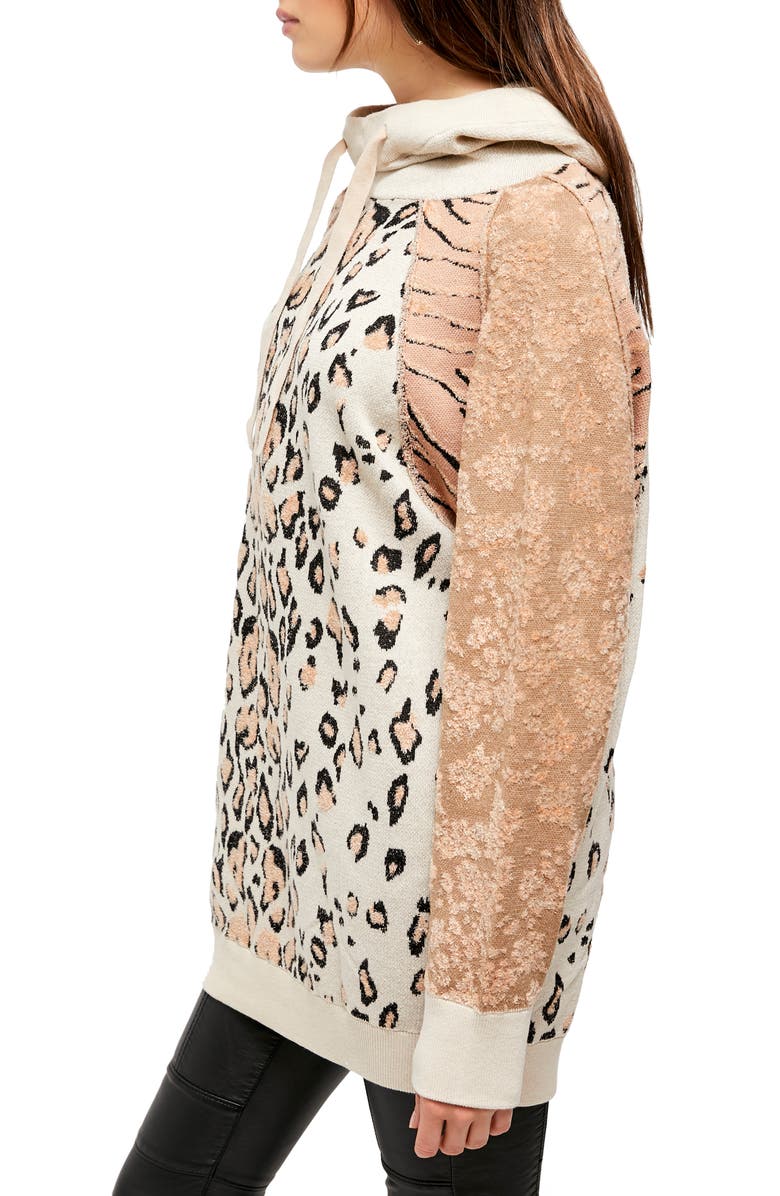 Free People Nala Jacquard Hoodie, Alternate, color, 