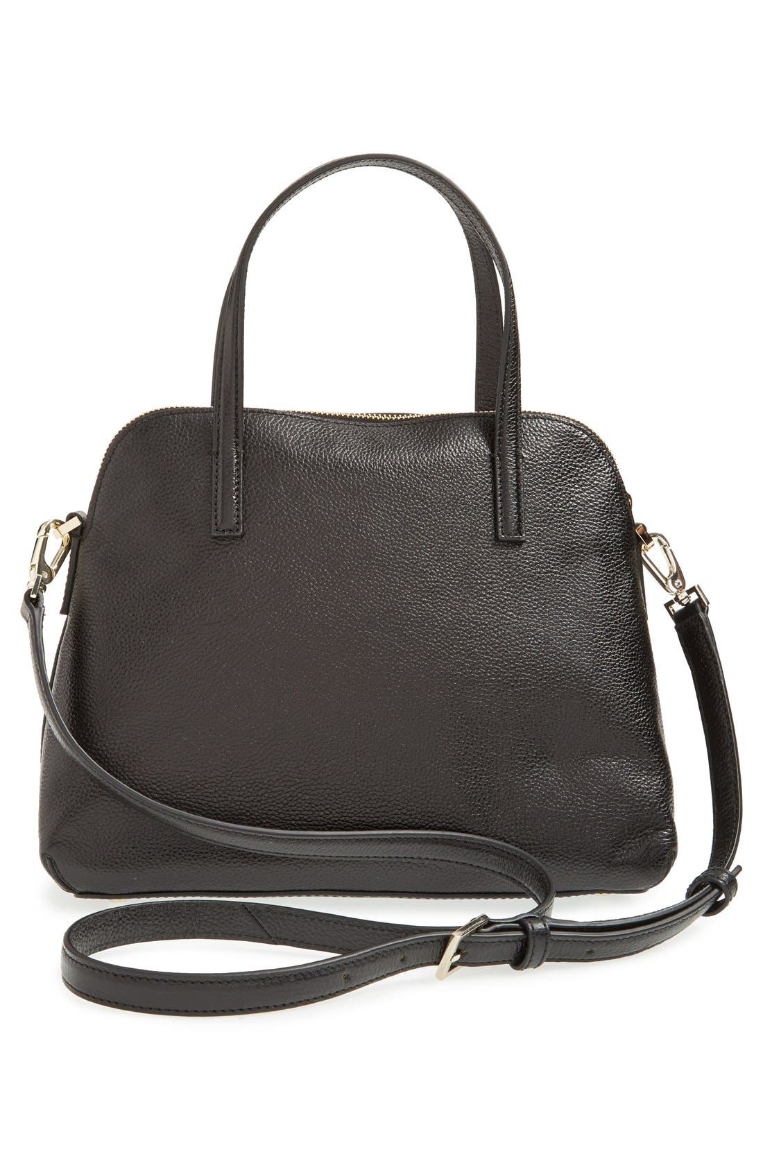 'julia street - maise' satchel, Alternate, color, BLACK