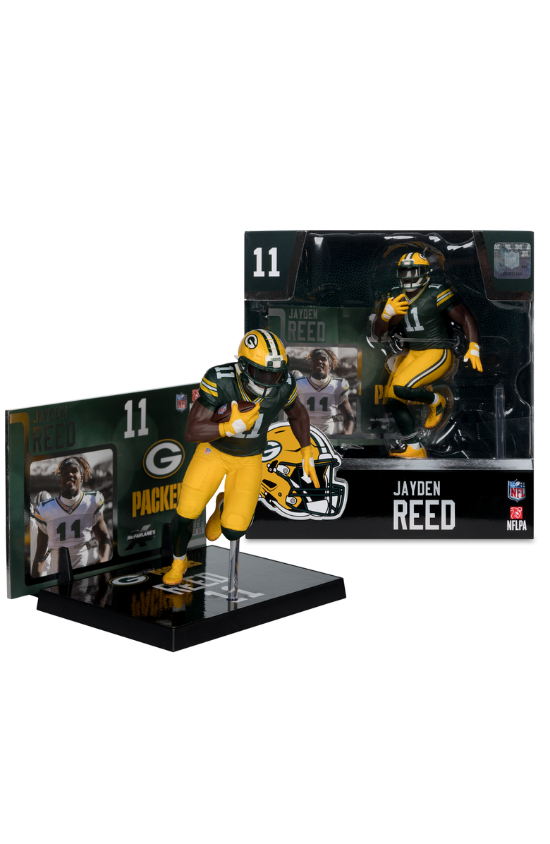 McFarlane Jayden Reed (Green Bay Packers) NFL 7" Figure McFarlane, Main, color, Multi-Color