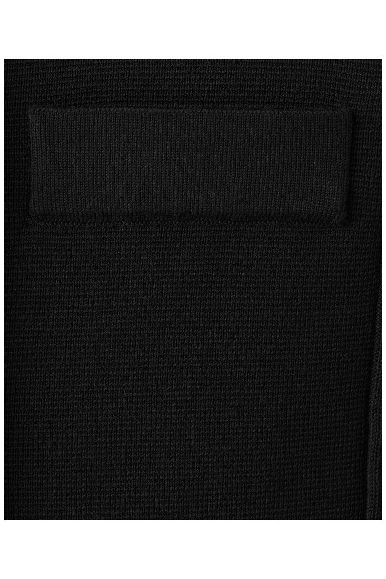 Pocket Cotton Cardigan, Alternate, color, BLACK