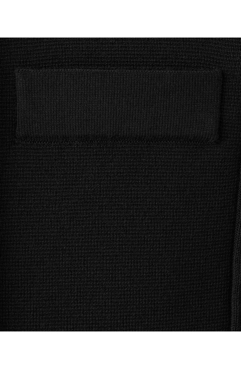 MANGO Pocket Cotton Cardigan, Alternate, color, Black