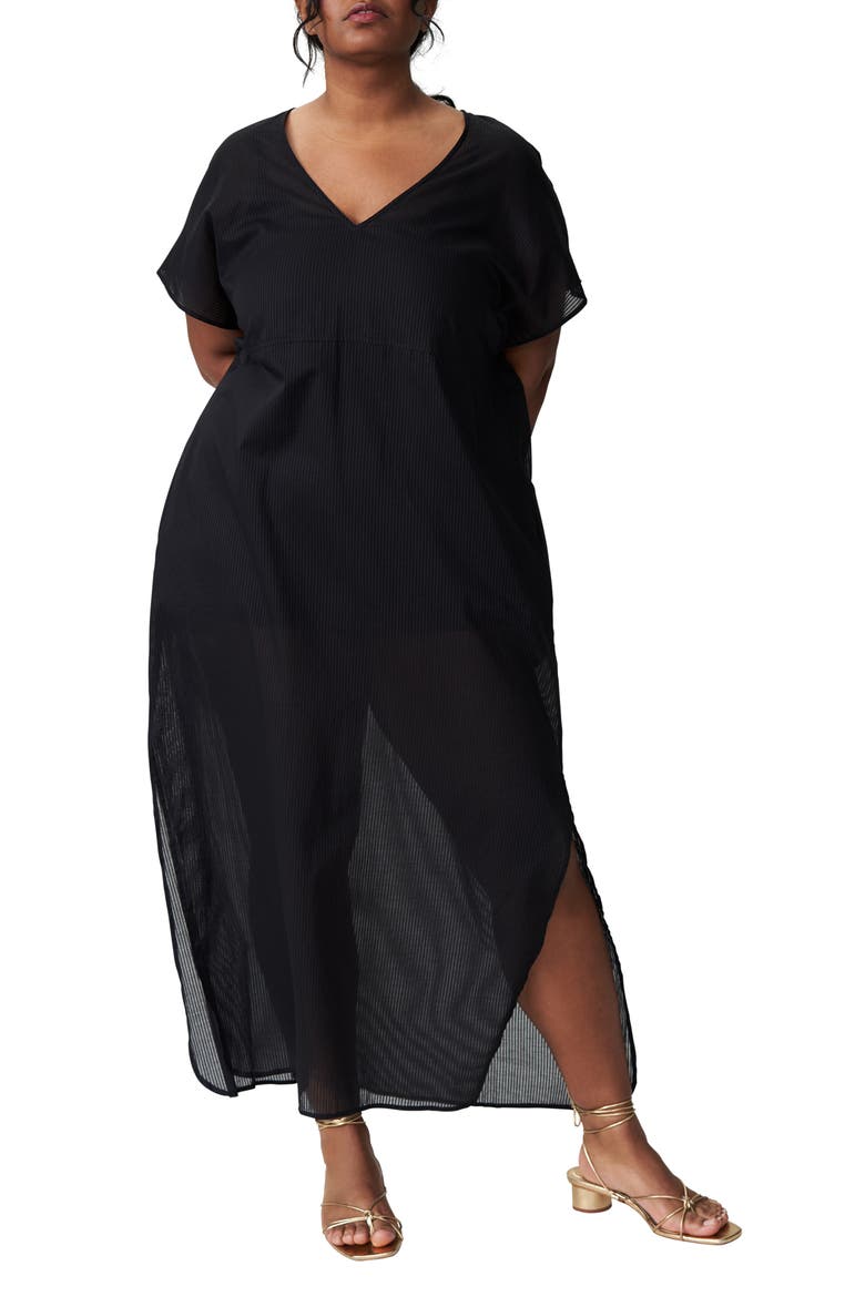 Cole Maxi Dress, Main, color, BLACK