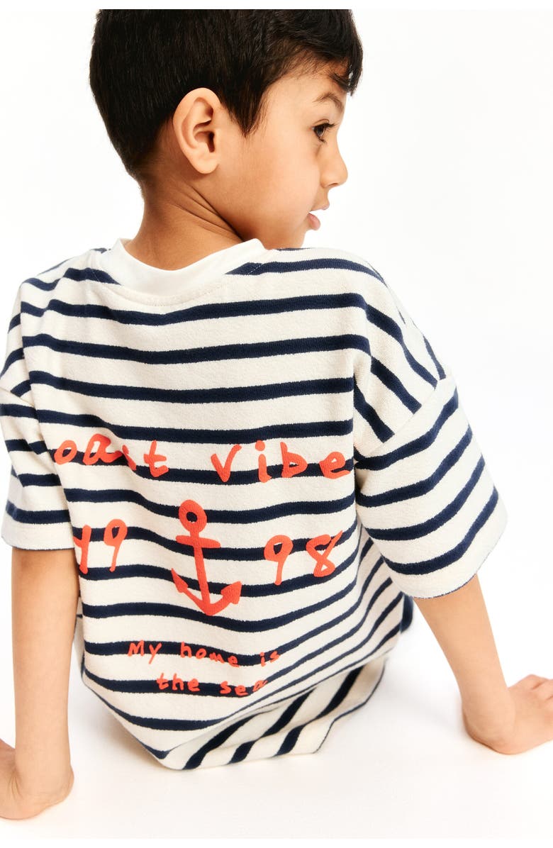 H&M 2-piece Cotton Set, Alternate, color, Navy Blue/Anchor