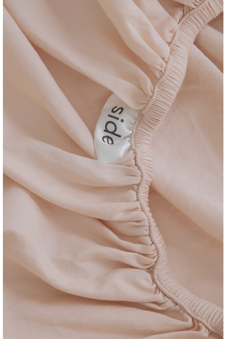 Organic Room Service Sateen Fitted Sheet, Alternate, color, Spanish Villa