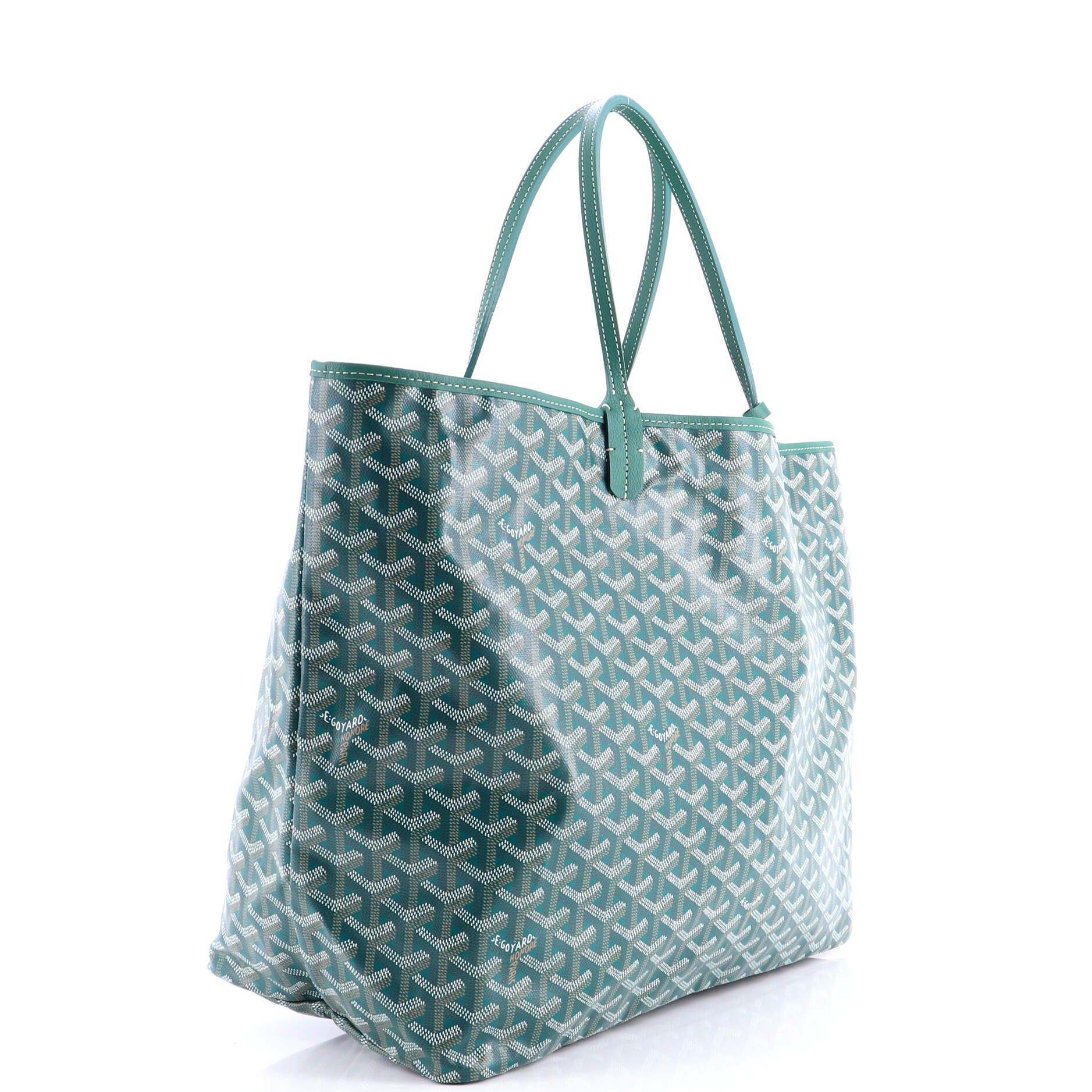 Pre-Owned Goyard Saint Louis Tote Coated Canvas GM, Alternate, color, Green