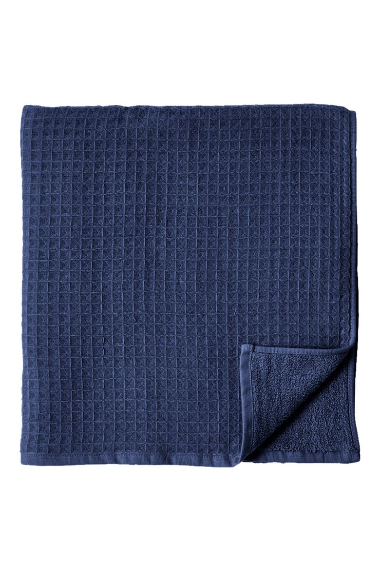 Waffle Twist 6-Piece Cotton Bath Towel, Alternate, color, INDIGO