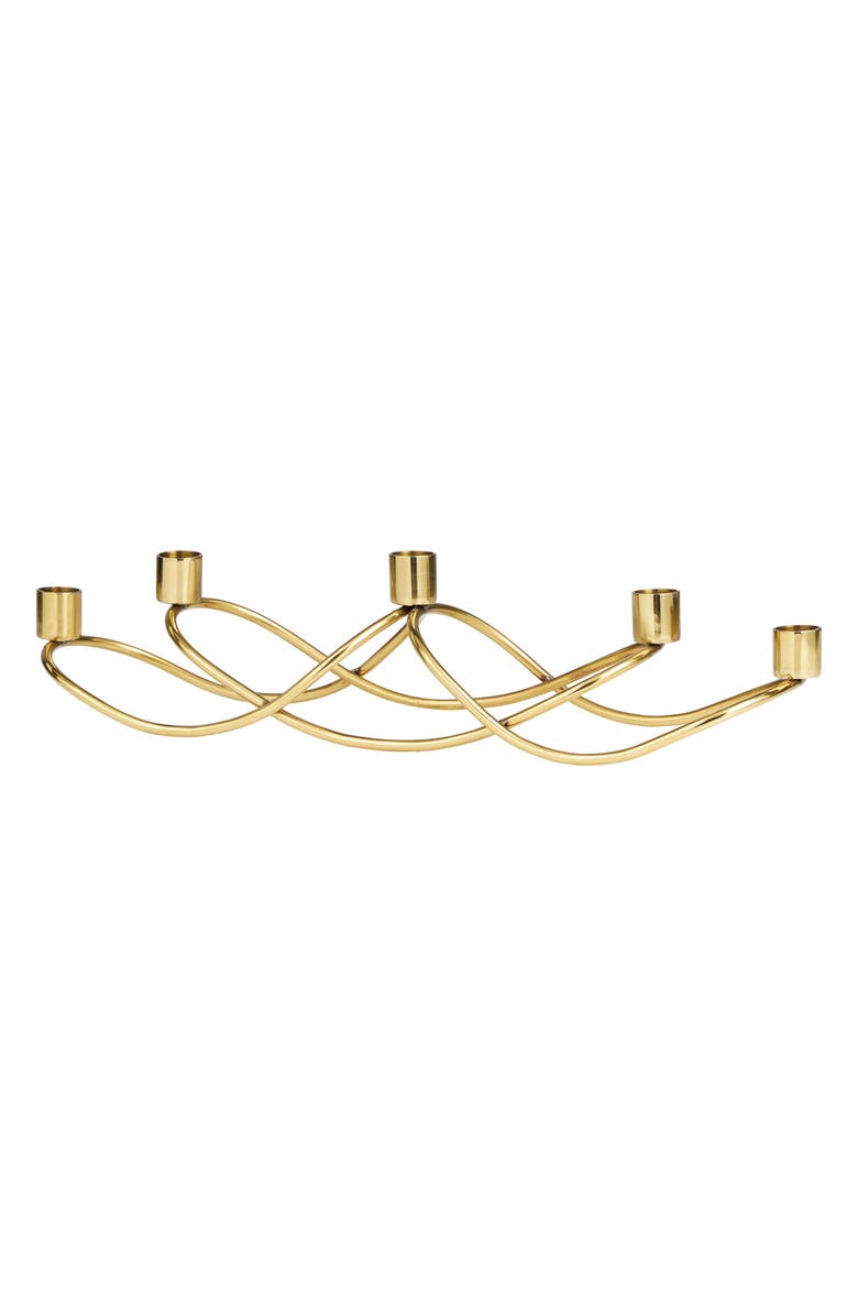 Novogratz Gold Stainless Steel Candleholder, Alternate, color, 