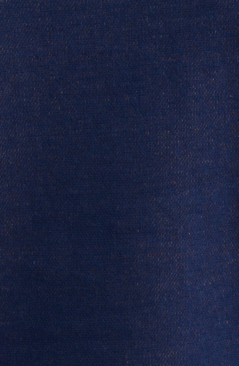 SANTO STUDIO Maple Country Club Jacquard Cotton Graphic Polo Sweater, Alternate, color, Navy