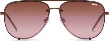 QUAY High Key Rimless 55mm Aviator Sunglasses | Nordstromrack display picture 1