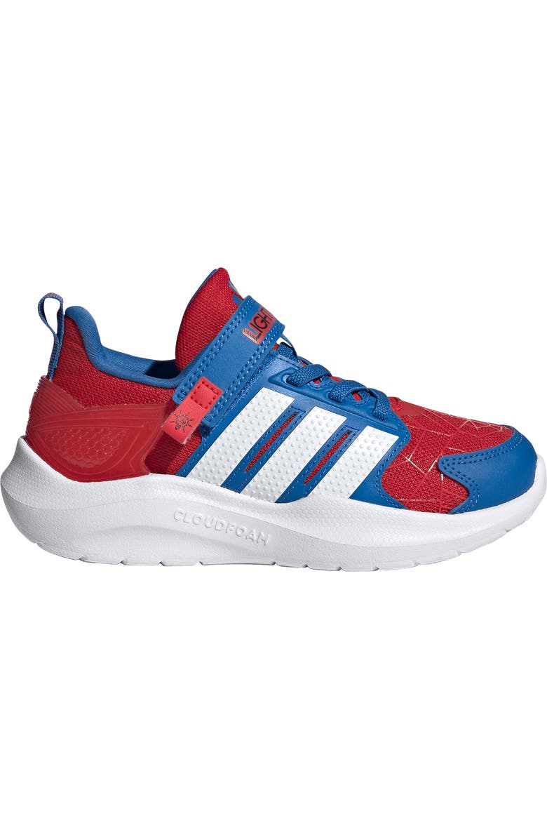 adidas x Marvel<sup>®</sup> Kids' Lightorama Spider-Man Light-Up Sneaker, Alternate, color, Scarlet/ White/ Bright Royal