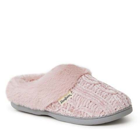 Claire Cable Knit Chenille Clog Slipper (Women)