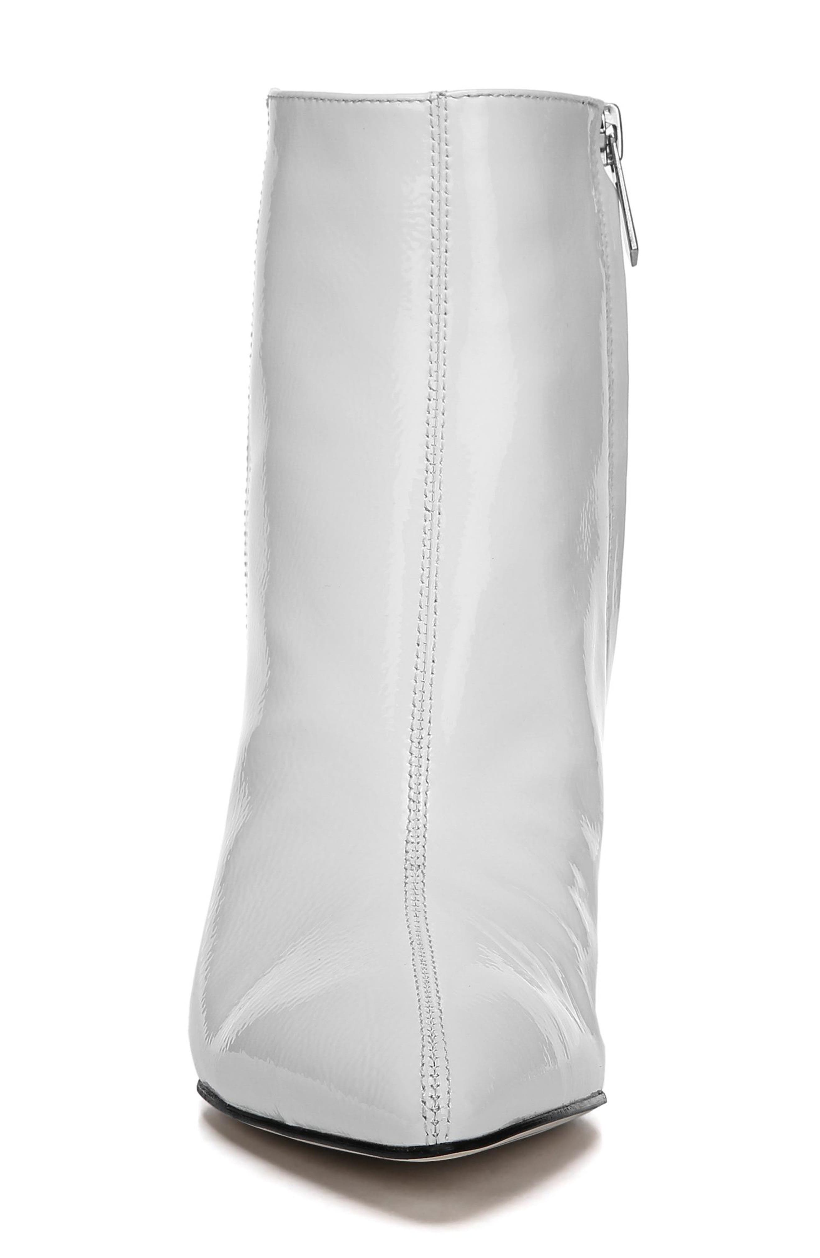 Hilty Genuine Calf Hair Bootie, Alternate, color, BRIGHT WHITE PATENT LEATHER