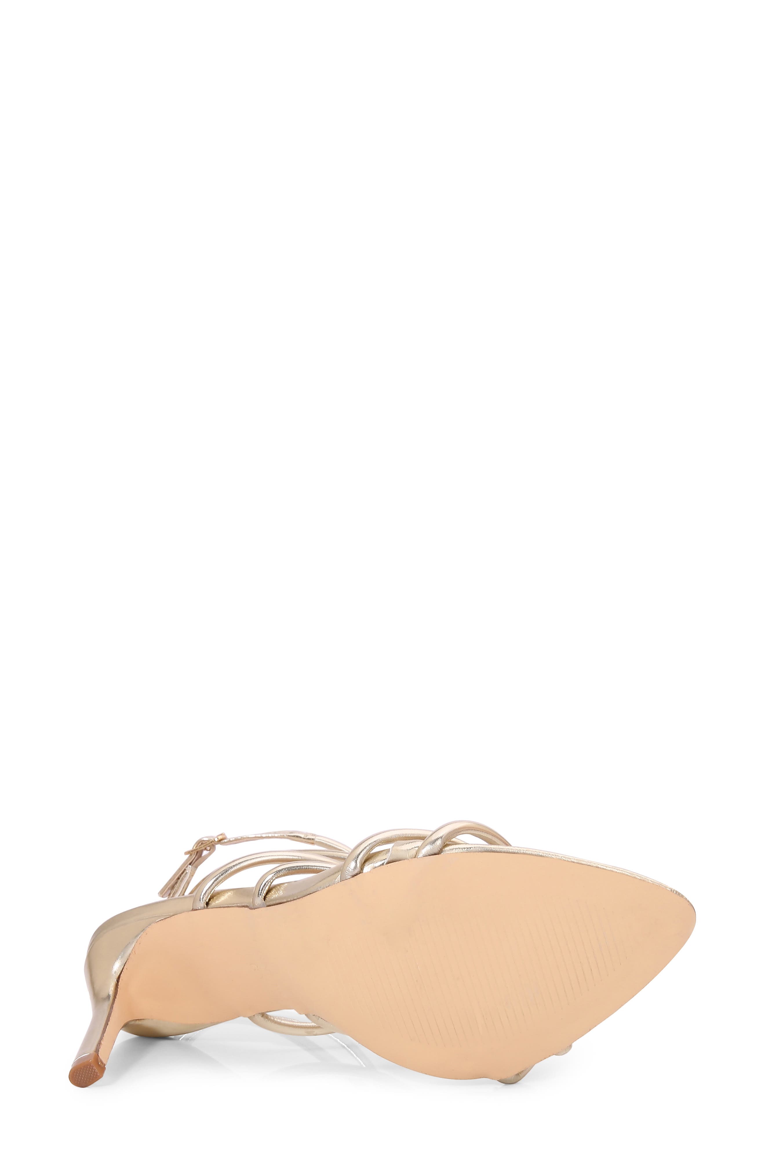 Strappy Stiletto Sandal, Alternate, color, GOLD
