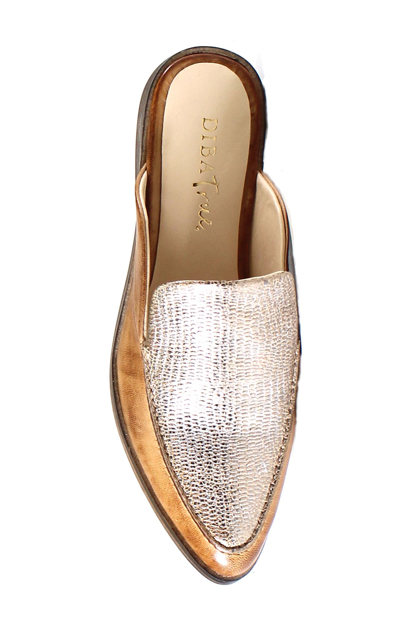 Diba True Art Easel Mule, Alternate, color, Luggage/ Gold