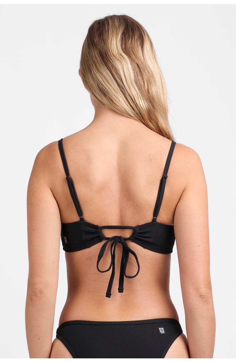 JOLYN Ellen Bikini Top, Alternate, color, Black Ribbed