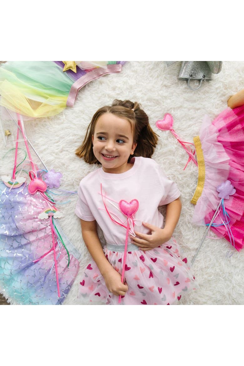 Glitter Heart Tutu, Alternate, color, Multicolor