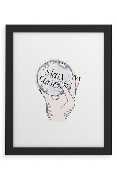 Stay Curious Framed Art Print
