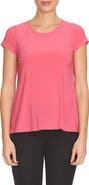 CeCe Lace Trim Cutout Tee
