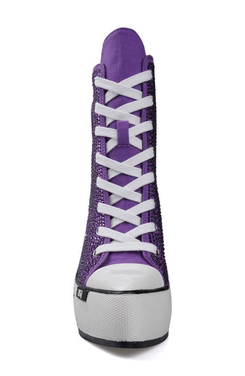 Zigi Adiel Platform Bootie In Purple