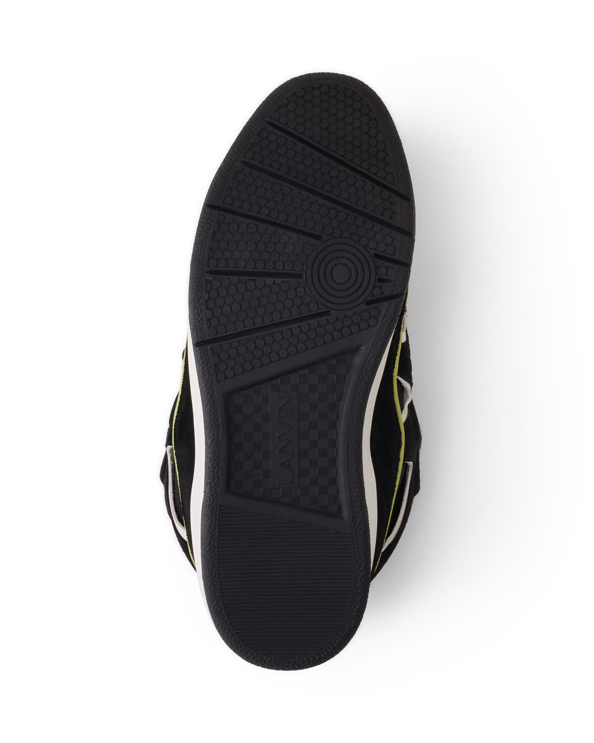CURB LEATHER SNEAKERS, Alternate, color, Absinth/Black