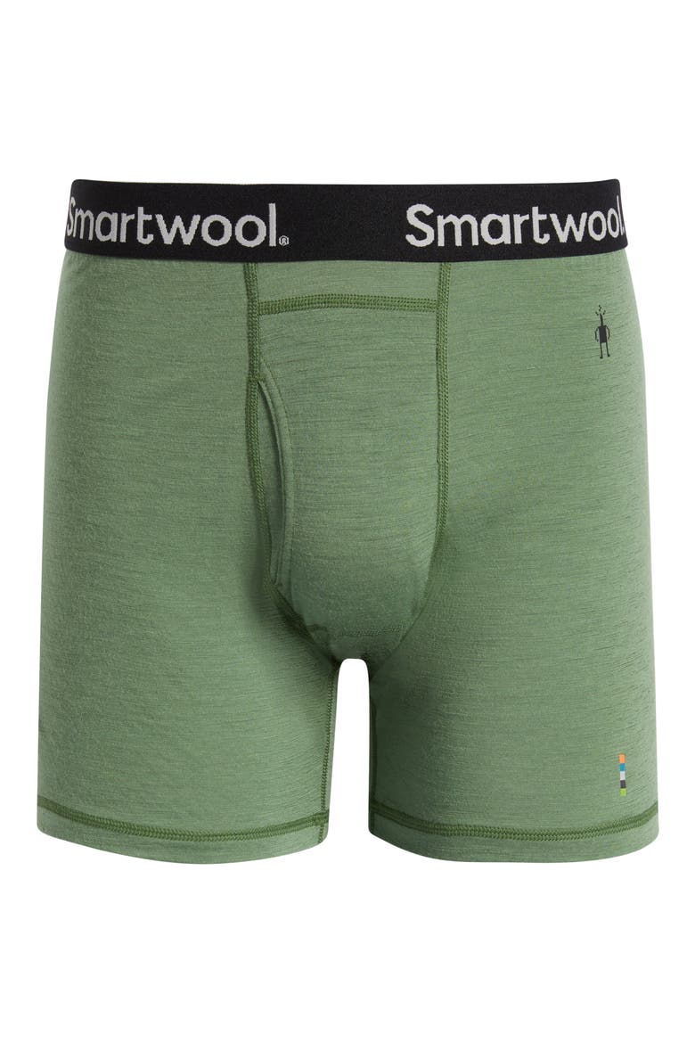 Merino Boxer Briefs, Alternate, color, FERN GREEN