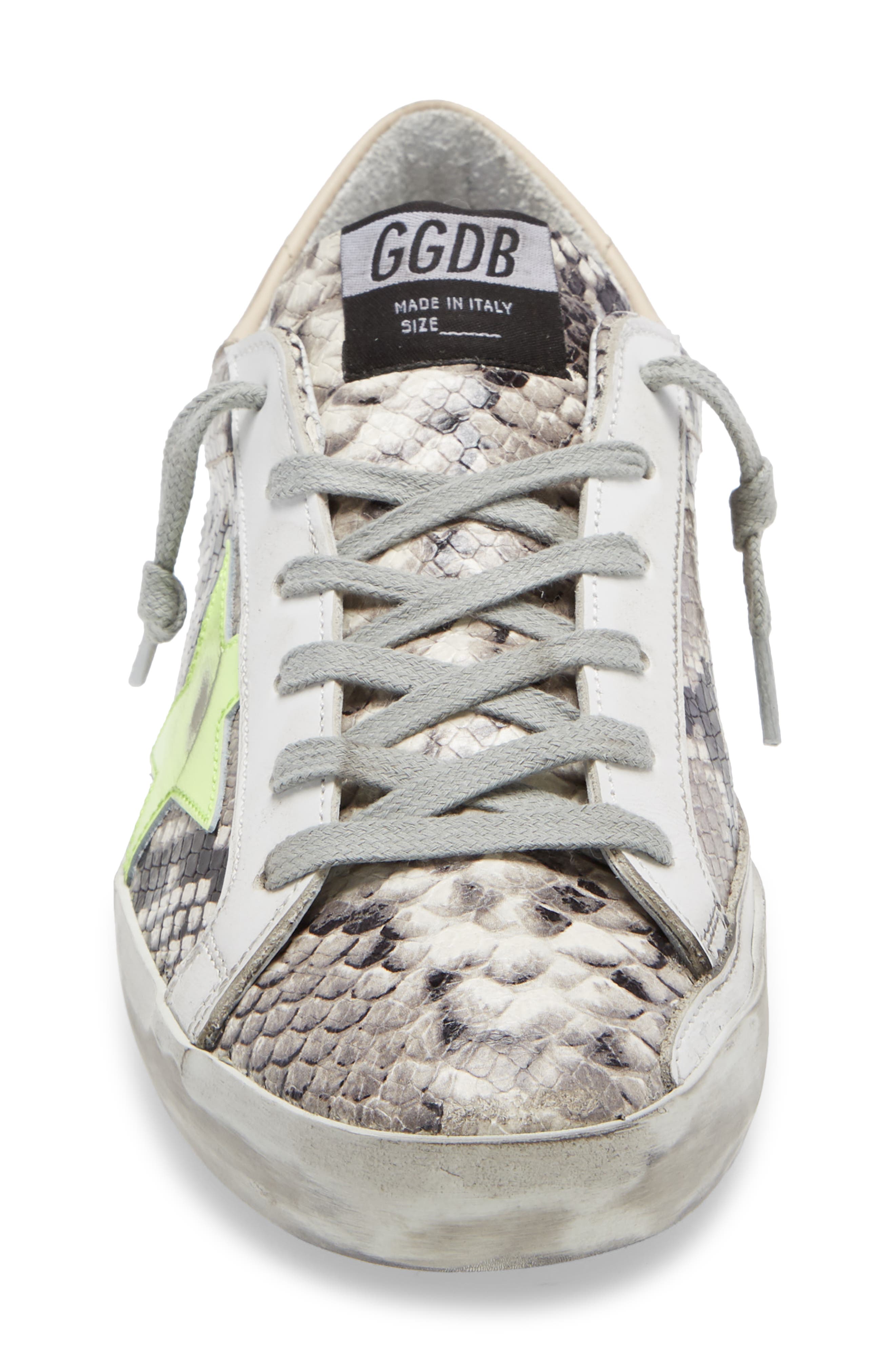 Golden Goose Super-Star Snake Embossed Sneaker, Alternate, color, 