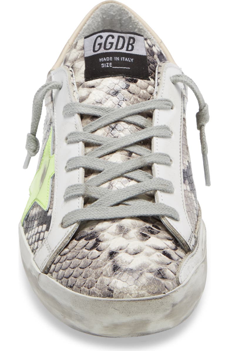 Golden Goose Super-Star Snake Embossed Sneaker, Alternate, color,