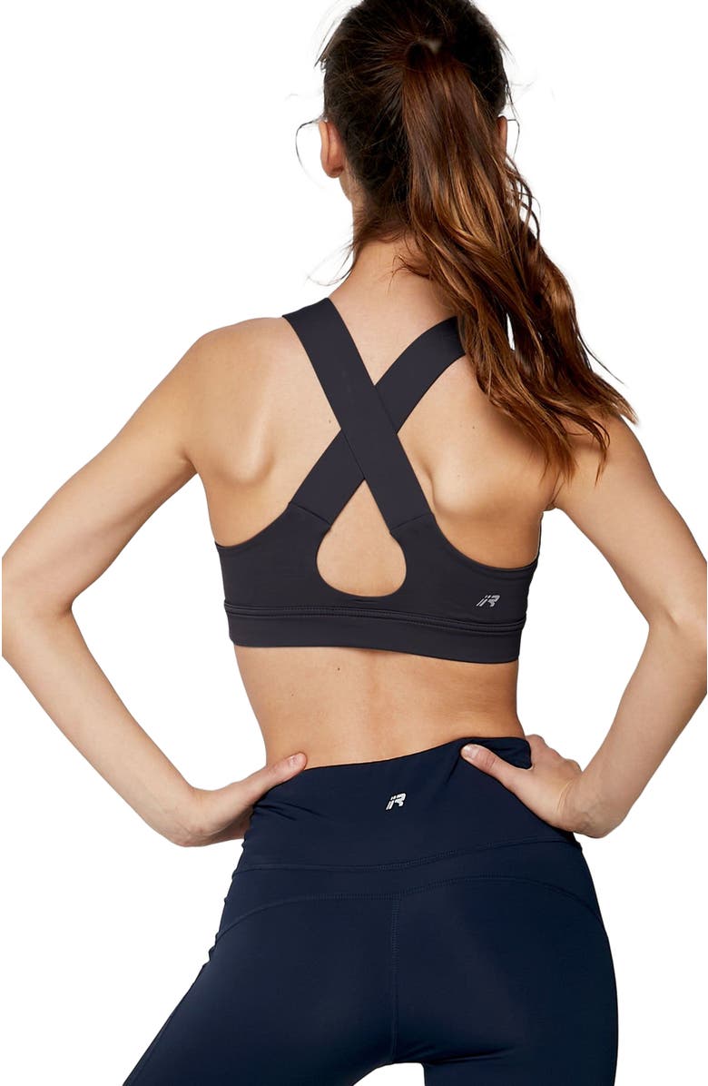 Rebody Active Cross X Silkiflex Lite Bra, Alternate, color, Black