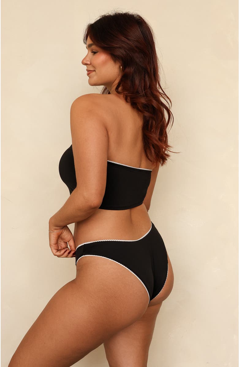 Dippin Daisys Monet Super Cheeky Bottom, Alternate, color, Black