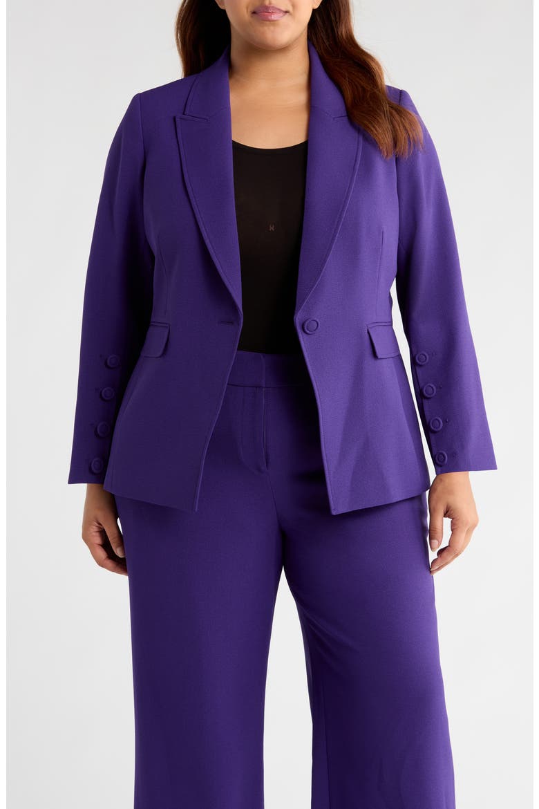 One-Button Blazer, Main, color, REGAL PURPLE