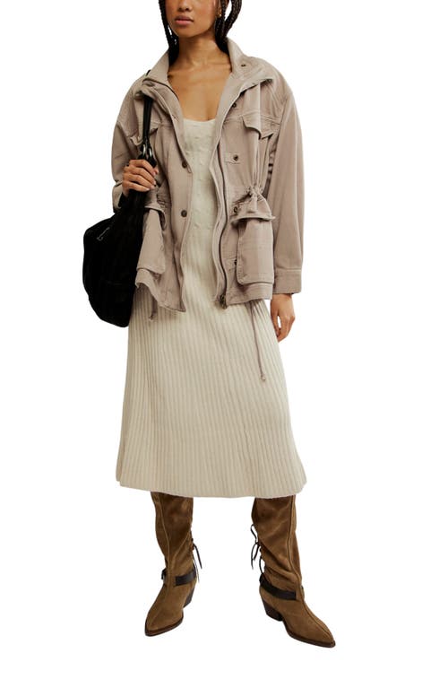 FREE PEOPLE FREE PEOPLE ARYA COTTON TWILL UTILITY JACKET
