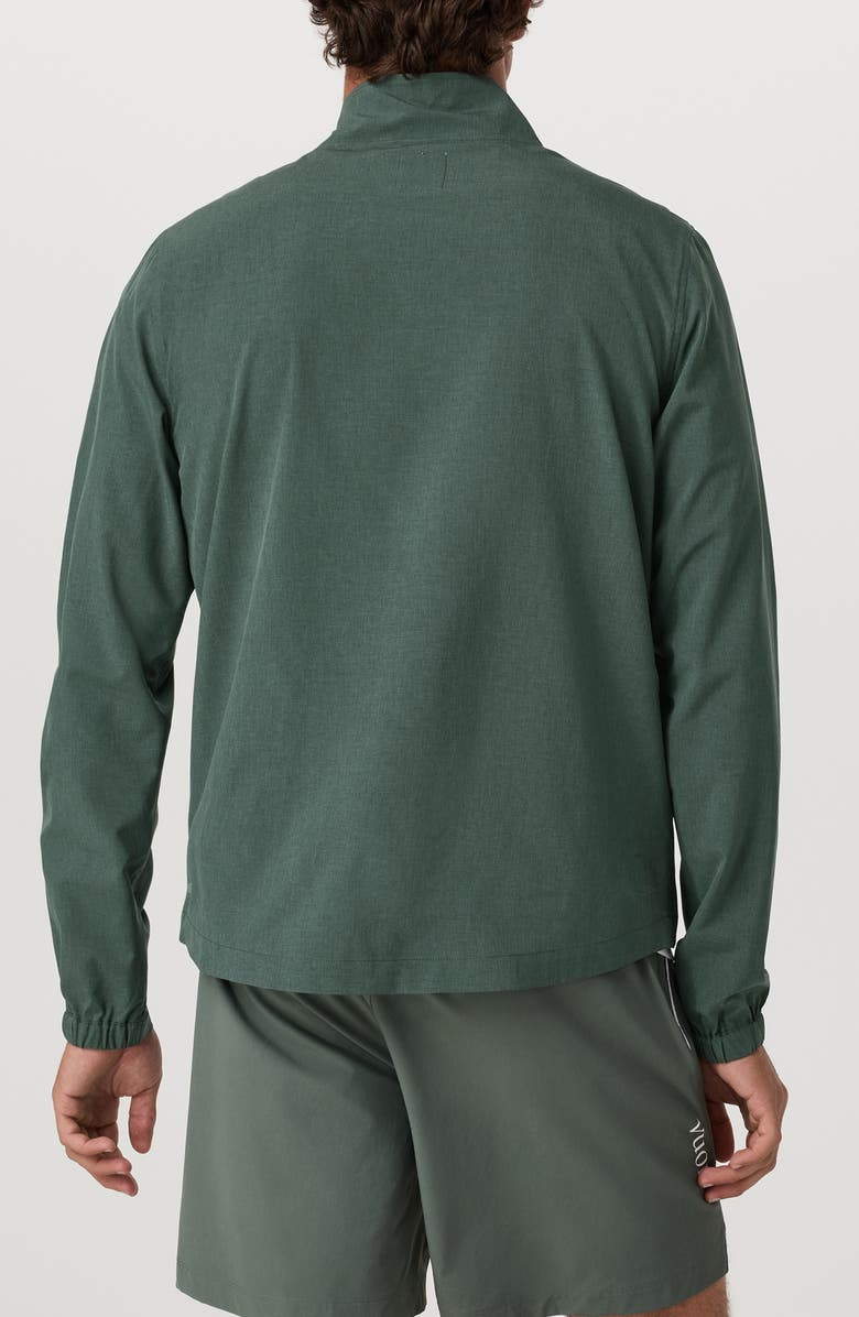 Vuori Venture Track Jacket, Alternate, color, Agate Green Lin Text