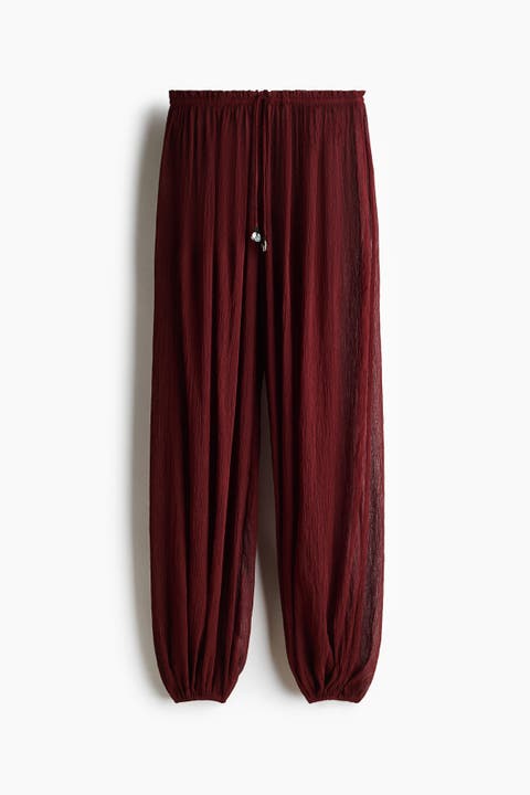 Crinkled Balloon Beach Trousers